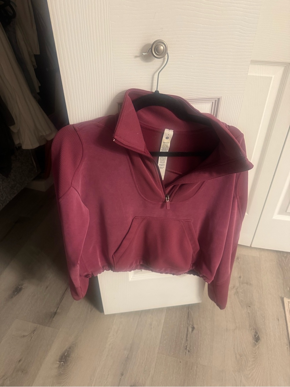 Lulu soft streme half zip pullover size 4